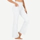thumbnail image 1 of Pincandy Women's Solid Color Stretch Denim Leggings - 2 Pockets, Loose Skinny Fit with Flared Hem, Perfect for Gym, Workout & Casual Wear, 1 of 7