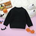 thumbnail image 4 of Toddler Baby Boy Girl Halloween Outfit Knit Chunky Pumpkin Sweaters Crew Neck Pullover Sweatshirt Tops Fall Winter Clothes, 4 of 7