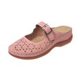 thumbnail image 2 of EKVAHL Women's Orthopedic Mule Clogs, Slip On Slides Walking Shoes, Perforated Faux Leather Arch Support Adjustable Buckle Outdoor Summer Casual Shoes Pink, 2 of 4