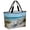 Blue Sand White, variant on Teal Coastal Beach Beach Bag for Women, Large Breathable Mesh Beach Tote Bag, Summer Nature Ocean Sea Waves Landscape Sandproof Lightweight Travel Bags for Vacation Picnic Swimming Pool