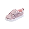 thumbnail image 2 of Willtoo Toddler Sneakers for Boys and Girls Glitter Hook and Loops Sneakers Baby Canvas Shoes, 2 of 5