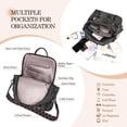 thumbnail image 2 of Backpack Purse For Women Pu Leather Backpack Fashion Ladies Shoulder Bag For Travel School, 2 of 3