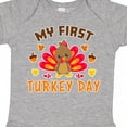 thumbnail image 4 of Inktastic My First Turkey Day with Turkey and Leaves Boys or Girls Baby Bodysuit, 4 of 5