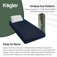 thumbnail image 4 of Kogler 7-Inch Gel-Infused Memory Foam RV Mattress with Nylon Cover and Standard Pillow for Short Queen Beds, Navy, 42x80x7, 4 of 8