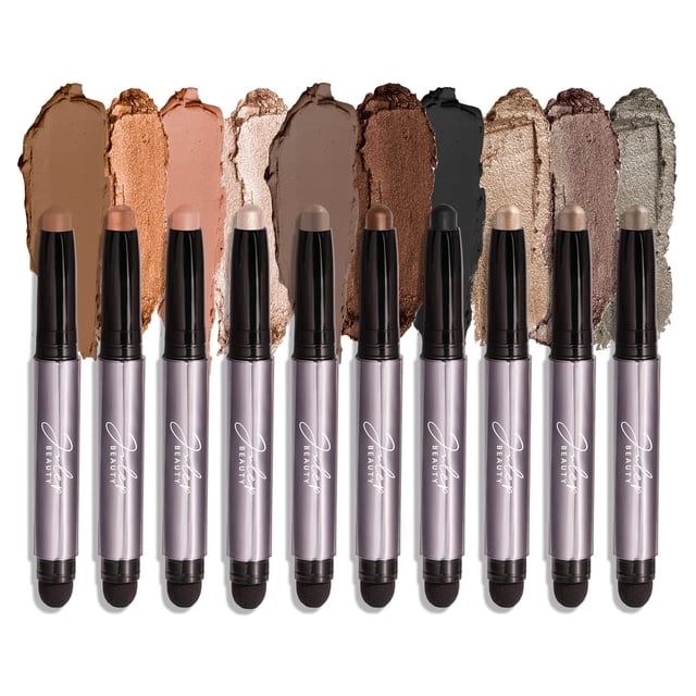 Paleta de sombras de ojos Julep Eyeshadow 101 Crème to Powder, 10 unidades