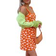 thumbnail image 4 of SAYOO Falda de punto de verano para mujer, vestido sin mangas con cuello cuadrado y correa para el hombro SAYOO Sexy, 4 of 9