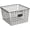 Industrial Gray, variant on Spectrum Diversified Steel Wire Storage Basket Organizer for Closets, Pantry, Kitchen, Garage, Bathroom and More, Small, Chrome