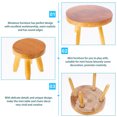 thumbnail image 2 of OULII Mini Wooden Furniture 1 Set Round Edges Design For Birthday Collectors Living Room, 2 of 5