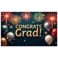 thumbnail image 4 of LUUFILx Graduation Congratulations Backdrop Conrats Grad Exhibition Celebration Banner Background Photography Props Party Supplies Special Event Graduation Party, 4 of 8