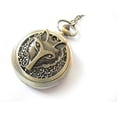 thumbnail image 1 of Fox Pocket Watch, Mens Pocket Watch with Fox Head,Wolf Pocket Watch Necklace, 1 of 2