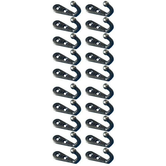 20 pcs Coat Hooks Heavy Duty Wall Mounted Hanger Antique Closet Hooks for Towel Clothes