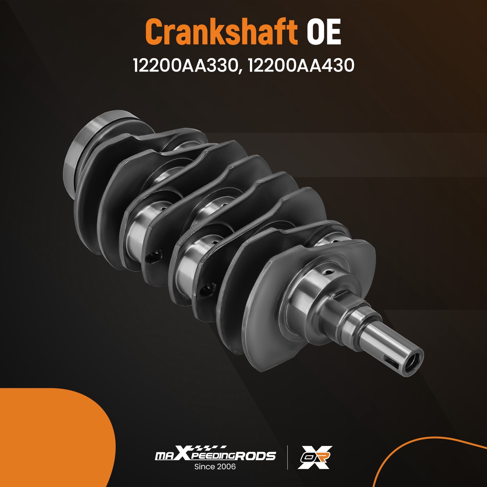 MaXpeedingrods Nitride Treated Crankshaft for Subaru Impreza WRX Forester XT Legacy GT Outback XT, EJ257 EJ255 2.5L Engine, 12200AA330 12200AA430 12200AA210