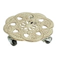 thumbnail image 4 of Dickly Support Roulant pour Plantes Terrasse Jardin Salon Patio Intérieur Extérieur avec Roues Blanc, 4 of 8