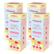 Paris Hilton x Vitapod Energy+ Pink Lemonade Functional Drink Mix, 28 Pods, Sugar-Free, 200mg Natural Caffeine, Boosts Energy, Metabolism, and Mood