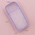 thumbnail image 2 of Grid Mesh Pen Estuche Para Lápices Maquillaje Bolsa De Color Bolsa De Cosméticos Multiusos Para La Escuela Adolescentes Niñas Estuche Transparente Para Bolígrafos Bolsa De Papelería Para Adluts Sweethay EL017743-07, 2 of 5