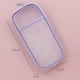 thumbnail image 3 of Estuche para lápices de malla de rejilla, bolsa de color para maquillaje, bolsa de cosméticos, multiusos para la escuela, adolescentes, niñas, estuche transparente para bolígrafos, bolsa de papelería para Adluts NikouMX herramienta, 3 of 7