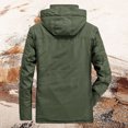 thumbnail image 4 of JHLZHS Plus Size Fall Jacket Men's Textured Workwear Outdoor with Pocket Jacket Padded Large Size Sports Casual Jacket Jean Jacket 1069, 4 of 7
