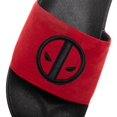 thumbnail image 4 of Deadpool Vegan Suede Slide Sandals-Size 5-6, 4 of 6