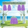 thumbnail image 4 of 10 Pcs Artificial Lilac Flower Strings - Decorative Ceiling Vines for Weddings, Home & Office Arch Decoration, Realistic Plastic Floral Arrangements, 4 of 6