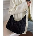 thumbnail image 5 of Zhengup Women's Puffer Totes Fashion Quilted Shoulder Crossbody Bag Solid Color Rhombus Down Padded Handbag Dumpling Purse, 5 of 7