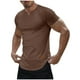 thumbnail image 2 of pstuiky Mangas cortas para hombre, Camisa informal de manga corta con cuello en V y textura vertical de color liso para hombre camisas casuales para hombre xxl, 2 of 9