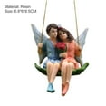 thumbnail image 6 of Yesbay Fairy Garden Couple Swing Figurine Cartoon Cute Resin Fairy Garden Lovers Pendant for Gift 1, 6 of 7