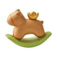 thumbnail image 4 of Figura de caballo mecedor, adorno de escritorio, estatua decorativa coleccionable y creativa. Marrón, 4 of 9
