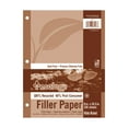 thumbnail image 4 of Ecology White Filler Paper, 3-Hole Punched, 3/8" Ruled, 8" x 10.5", 150 Sheets, 4 of 4