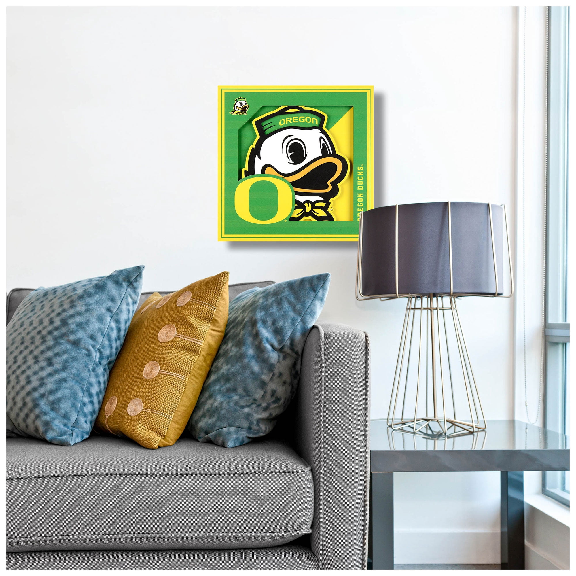 Oregon Ducks 12'' x 12'' 3D Logo Wall Art