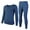 Navy, variant on MANIFIQUE Thermal Underwear Shirt & Leggings Set for Men — Heavyweight Fleece‑Lined Long Johns | Warm Winter Base Layer