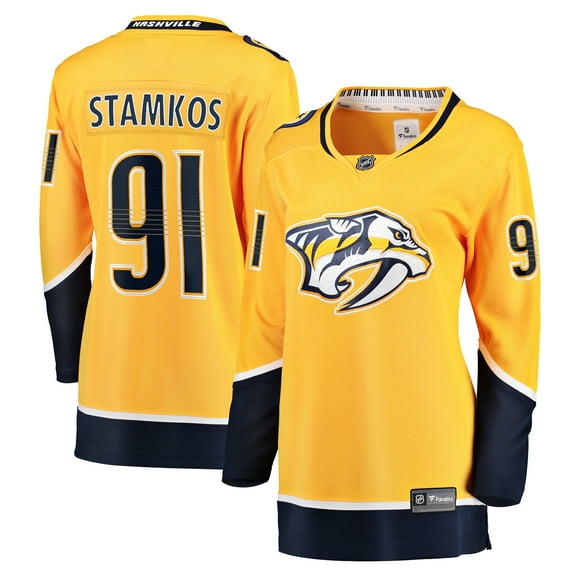 Women's Fanatics Steven Stamkos Gold Nashville Predators Home Premier Breakaway Player Jersey Breakaway Jersey