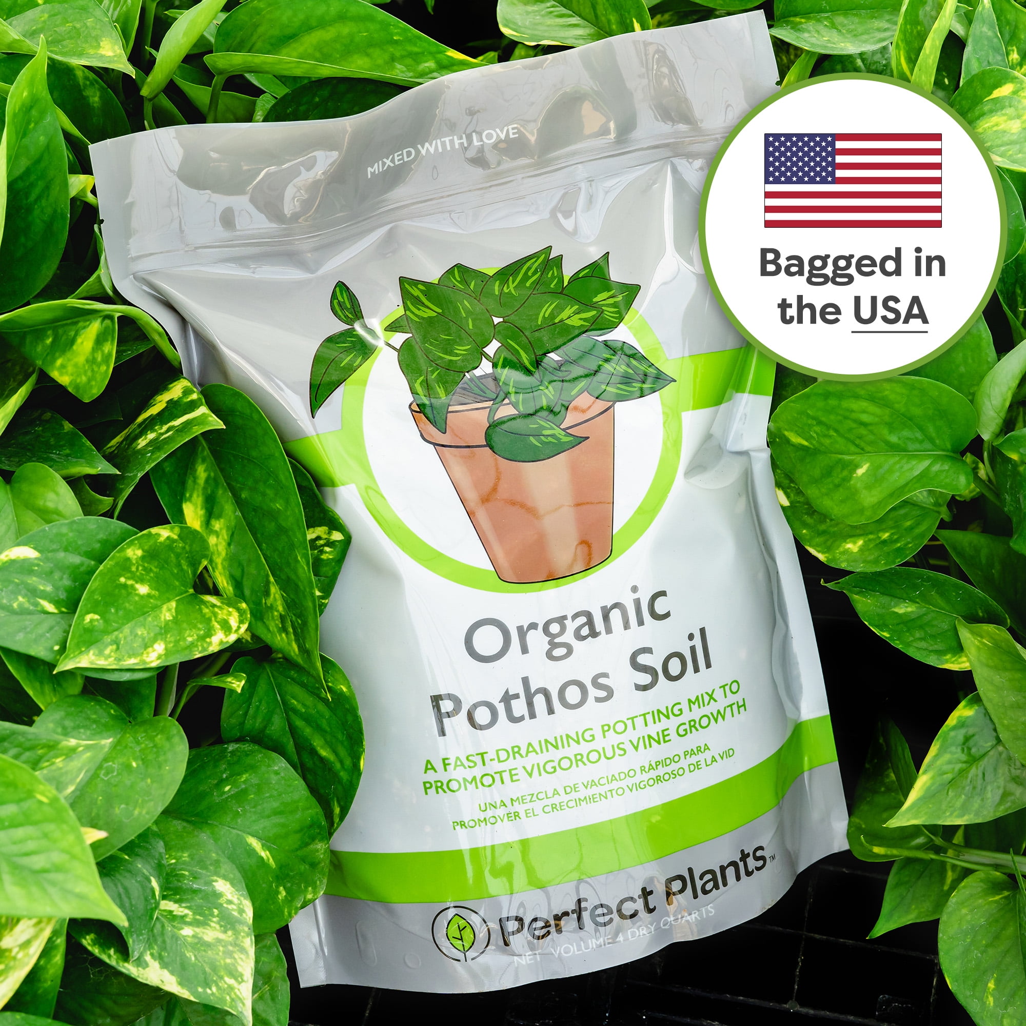 PERFECT PLANTS, Organic Pothos Soil, 4qt Bag, Supports Healthy Growth -  Walmart.com