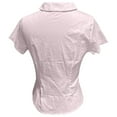 thumbnail image 6 of Lixiuxyad Half Sleeve Women Women's Pure Color Casual Collar Button Up Short Sleeve Shirt, 6 of 6