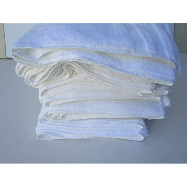 Grandeur Hospitality Bath Towels, 100% Cotton, 6 Pack, White