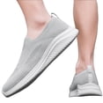 thumbnail image 3 of NOKIO Walking Shoes for Men Breathable Elastic Knit Sneakers Comfortable S𝗅ip On L𝗈afers Lightweight Soft Sole Walking Shoes Wide Width Non-S𝗅ip Athlet𝗂c Shoes, 3 of 5