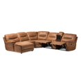 thumbnail image 3 of Allora 6 Piece Reclining Sectional Sofa in Light Brown, 3 of 7
