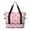 Breast Cancer Ribbon Heart, variant on Breast Cancer Ribbon Heart Stripe Expandable Travel Tote Bag, Luggage Sleeve Travel Bag with Dry Wet Pockets, Expandable Bottom Gift Ideas for All People