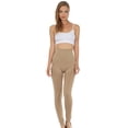 thumbnail image 5 of Sakkas Warm Soft Fleece Lined High Waist Leggings - Beige - Plus Size, 5 of 7