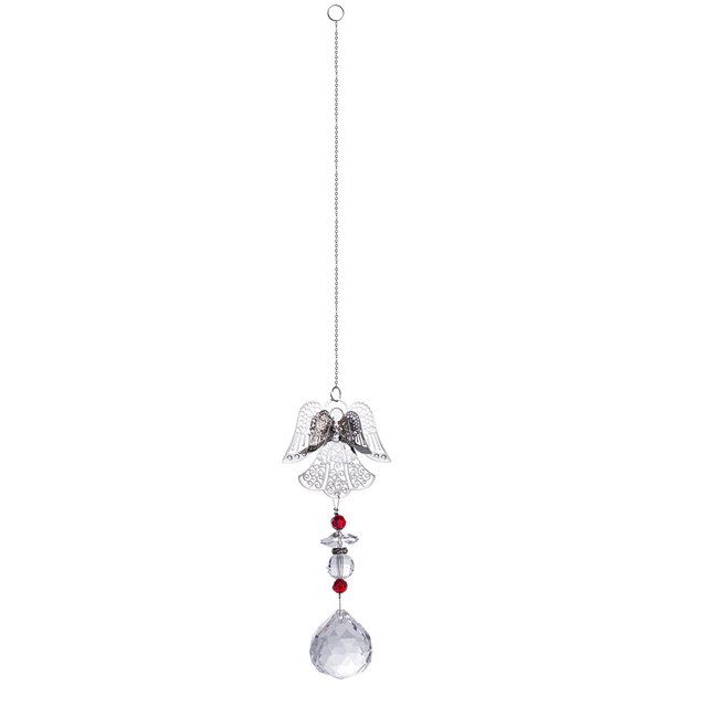 Atrapasueños de Ángel, bola de cristal, colgante de ventana interior, decoración de prisma, colgante de jardín, regalo