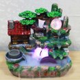 thumbnail image 2 of Home Ornament,Small Rockery Water Desktop Desktop Fountainwith Light Waterfall Decor Dependable Performance, 2 of 13