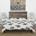 thumbnail image 3 of Designart 'Red Peonies and Pansies Flowers' Floral Duvet Cover Set, 3 of 4