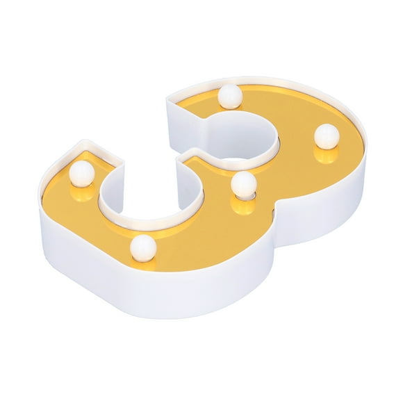Decorative Light, Easy To Carry Gold Indoor Lighting Sign Light For Special Occasion For Home Decoration