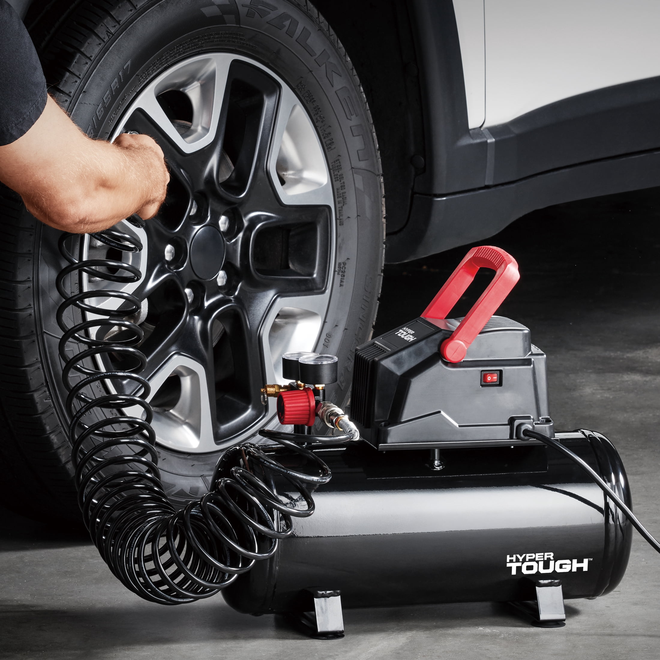 Hyper Tough 3-Gallon Oil-Free Portable Air Compressor 110 Psi, Air Compressor only