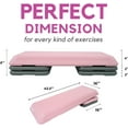 thumbnail image 6 of Yes4All Adjustable Workout Aerobic Exercise Step Platform Health Club Size with 4 Adjustable Risers Included and Extra Risers Options - Pink Grey, 6 of 6