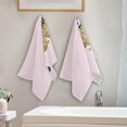 thumbnail image 3 of Coolnut Glitter Panda Cloud Hand Towels 2 PCS, Ultra Soft and Highly Absorbent, Dream Pink Decorative Fingertip Towel for Home, Bathroom, Kitchen, 28.3"x14.4", 3 of 4