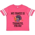 thumbnail image 3 of Inktastic Thanksgiving Turkey Family is Thankful for Me Boys or Girls Toddler T-Shirt, 3 of 5