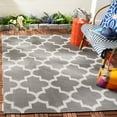 thumbnail image 3 of SAFAVIEH Machine Washable Rug Indoor/Outdoor Bermuda Collection - Bermuda Abraham Geometric Quatrefoil Indoor/Outdoor Area Rug Grey/Ivory, 6'7" x 6'7" Square, 3 of 9
