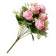 thumbnail image 4 of Simulación de flor de rosa artificial de 9 cabezas, decoración floral, ceremonia de boda, ramo de flores falsas, rosa púrpura Scienceny HA8171-01B, 4 of 6