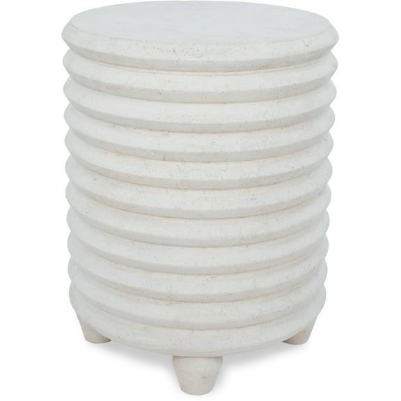 Signature Home Collection Swirling Side Table - 19" - Natural White