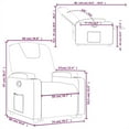 thumbnail image 2 of vidaXL Stand Up Recliner Chair Grey Faux leather, metal, plywood Single, 2 of 5
